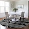 Homeroots 8' Black And Ivory Round Southwestern Washable Indoor Outdoor Area Rug 593650 - alternate 4