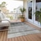 Homeroots 5' X 8' Gray Ombre Washable Non Skid Indoor Outdoor Area Rug 563641 - alternate 3