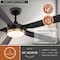 Vaxcel Cary, 56 in, Black/Satin Brass Ceiling Fan, Black Blades, LED, Remote, DC Motor F0146 - alternate 6