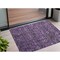 Homeroots 3' X 5' Purple And Green Floral Washable Indoor Outdoor Area Rug 564359 - alternate 1