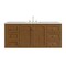 James Martin Vanities Laurent 60" Single Vanity, Honey Oak w/ 3 CM Siberian Silestone Top 545-V60S-HNO-3SFR - alternate 5
