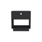 Homeroots 20" Black Wood One Drawer Nightstand 526156 - alternate 1