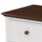 Homeroots 61" White And Walnut Wood Seven Drawer Captains Dresser 653111 - alternate 4