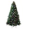 Elf Stor 7.5ft Prelit Christmas Tree Artificial Spruce Tree w/ 450 Warm White, Color Changing Lights & Stand 50-300-7LIT - alternate 1