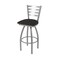 Holland Bar Stool Co 410 Jackie Stainless Steel 36in Swivel Bar Stool with Canter Espresso Seat 41036SS003 - alternate 1