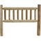 Homeroots Natural Cedar Log Twin Headboard 370312 - alternate 1