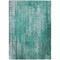 Homeroots 8' X 10' Teal Blue Aqua And Gray Striped Washable Indoor Outdoor Area Rug 577268 - alternate 5