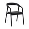 Armen Living Apache Black Oak Wood and Faux Leather Dining Chair LCAPSIBLK - alternate 1