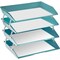 Acrimet Facility 4 Tier Letter Tray Side Load Letter Size Desktop File Organizer Plastic Solid Green 256.VO - alternate 7