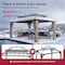 Sunjoy Kingston 16x12 Gazebo, Steel & PC Roof Hardtop Gazebo, Curtain and Netting, Woodgrain Aluminum Posts A10204388000 - alternate 5