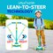 Lifemaster 3-Wheel Kids Scooter, LED Deck and Wheels, 5-Height Handlebar, Ages 3+, Aqua Yellow LMLUSH34 - alternate 2