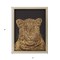 Homeroots Leopard Portrait Gold Framed Print Wall Art 526936 - alternate 3