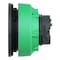 Schneider Electric Head for pilot light, Harmony XB5, antimicrobial, plastic, green, 30mm, universal LED, plain lens ZB5FV033 - alternate 5