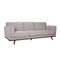 Homeroots 90" X 39" X 34" Light Taupe Polyester Sofa 373984 - alternate 1