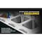 Fuel Stickers Wash Rinse Sanitize Sink Labels, Brushed, 3 Compartment Sink Stickers, 6in x 2in, 1 Set, PR WRS-BRUSHED-1 - alternate 4