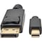 Tripp Lite MINI DISPLAYPORT TO DISPLAYPORT CABLE M/M, 4K X 2K 4096 X 2160  30HZ, BLACK, 1 P583-010-BK - alternate 4
