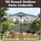 Pure Garden Striped Patio Umbrella, 9 Ft Sun Shade, Push Button Tilt for Outdoor Furniture, Deck or Backyard 50-LG1273 - alternate 8
