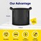 Ipower 3 Gallon Grow Bags, Garden Planting Nonwoven Fabric Pots with Reinforced Handle, 5PK GLGROWBAG3X5BLKV5 - alternate 4