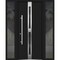 Vdomdoors Steel Door Deux 1755 Black Enamel 2 Sidelight Exterior Windows Stainless Inserts Single Modern Pain DEUX1755EXD-BLK-W14+36+14 x H80-Right-hand Inswing - alternate 2