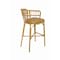 Bfm Seating Roatan, Aluminum Arm Barstool, Synthetic Weave And Natural Bamboo Finish PH28B-NT - alternate 2