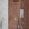 Apollo Tile Celestial 12 in. x 12 in. Glossy Brown and Gold Glass Mosaic Wall and Floor Tile 20 sqft/case, 10PK APLST88BR604A - alternate 6