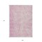 Homeroots 9' X 12' Pink And Ivory Abstract Washable Indoor Outdoor Area Rug 597044 - alternate 5