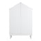 Homeroots 56" White Solid and Manufactured Wood and Solid Wood Three Tier Double Bookcase 347506 - alternate 5