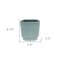 Homeroots Green Ceramic 23 Ounce Striped Round Distressed Pot Planter 487406 - alternate 4