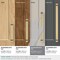 Amerock Overton 8-13/16 in 224 mm Center-to-Center Brushed Gold/Black Chrome Cabinet Pull BP36684BGLBCR - alternate 3