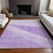 Homeroots 5' X 8' Lavender And Purple Geometric Washable Indoor Outdoor Area Rug 582477 - alternate 3
