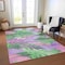 Homeroots 5' X 8' Sage And Mint Green Floral Washable Indoor Outdoor Area Rug 611121 - alternate 5