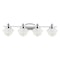 Jonathan Y Orleans 35.75" 4-Light Iron/Glass Coastal Cottage LED Vanity Light, Chrome JYL3533A - alternate 3