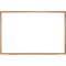 Ghent Dry Erase Board, Porcelain, 48 5/8 in, 60 5/8 in, Wood Frame, White, Matte M1W-45-4 - alternate 1