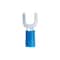Gb Spade Terminal, 600 V, 16 to 14 AWG Wire, #8 to 10 Stud, Vinyl Insulation, Blue, 20PK 20-114 - alternate 2