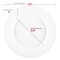 Smarty Had A Party 7.5" Matte Milk White Round Disposable Plastic Appetizer/Salad Plates (120 Plates), 120PK 4857WH-CASE - alternate 5