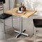 Flash Furniture Bennett 24 in x 30 in Solid Wood Indoor Tabletop in Natural with 22 in x 22 in Dining Height GSF-REC2430-NAT-T2222S-GG - alternate 6