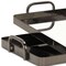 Homeroots Set of Two Pewter Aluminum And Mirrored Glass Handmade Serving Trays 625662 - alternate 3