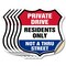 Signmission Private Driveway Shield Sign Private Dri, 6 inch X 6 inch, Vinyl Decal, 5PK SHI-D-5PACK-6-436 - alternate 1