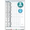 Quartet In/Out Board, 36 Names, Magnetic, Vertical, 34"x23", White QRT33705 - alternate 5