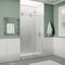 Anzzi 60in x 76in Frameless Shower Door with Sliding in Brushed Nickel with Tsunami Tempered Clear Glass SD-FRLS06102BN - alternate 4