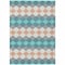 Homeroots 10' X 14' Teal Blue Gray And Copper Geometric Washable Indoor Outdoor Area Rug 597931 - alternate 4
