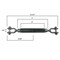 Hyw Products Drop Forged Hot Dipped Galvanized Steel Turnbuckle 3/8in x 6in Jaw/Jaw 2011386 - alternate 3