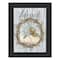 Homeroots Blessed Wreath Black Framed Print Wall Art 529981 - alternate 1