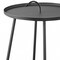 Homeroots 25" Gray Stainless Steel Round End Table 372276 - alternate 3