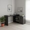Homeroots 60" Gray L Shape Computer Desk 477841 - alternate 4
