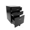 Homeroots 16" Espresso Wood Three Drawers Filing Cabinet 723070 - alternate 3