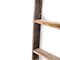 Homeroots 4 Step Rustic Black Wood Ladder Shelf 380324 - alternate 2