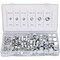 Neiko Hex Nut Assortment Set, 150 Piece Nylon Locking Nuts, A3 Steel Hex Assorted Hardware Kit #10 & SAE 50432A - alternate 1