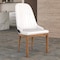 Leisuremod Verisma Collection Modern Wooden Dining Chair in Black Fabric with White Front, 2PK VC57BFW2 - alternate 3