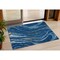 Homeroots 3' X 5' Navy Blue Gold And Copper Abstract Washable Indoor Outdoor Area Rug 600240 - alternate 1